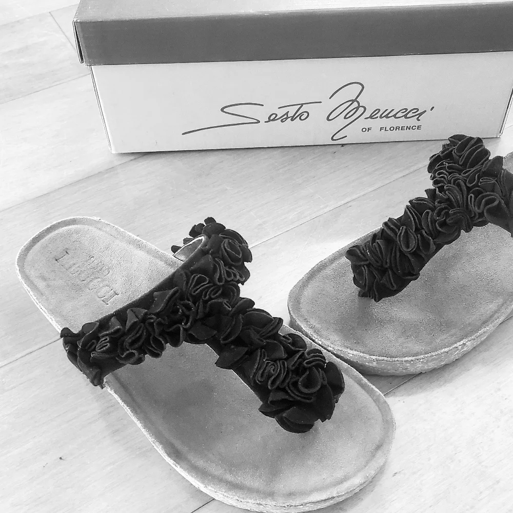 Italian Suede Sandals, 5